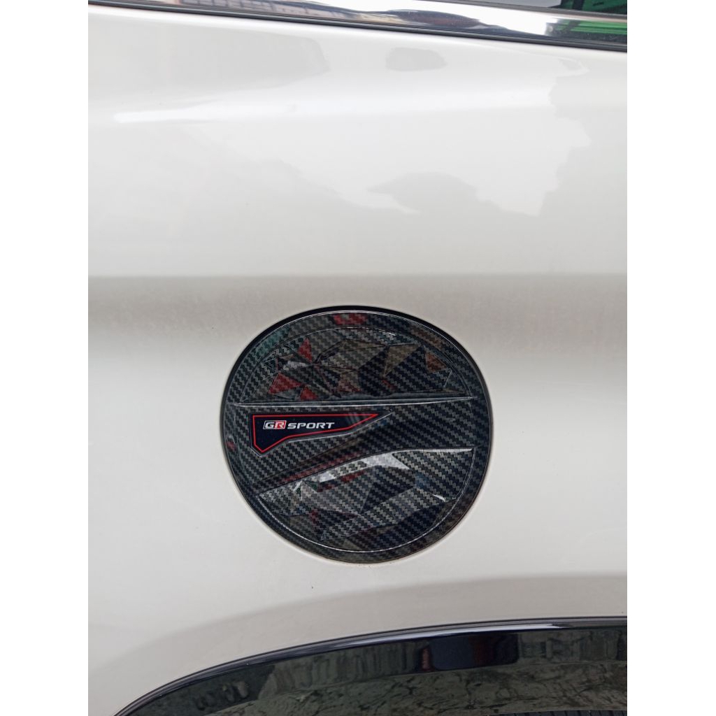 tank cover mobil rush terios carbon 2018-2025 tulisan gr sport