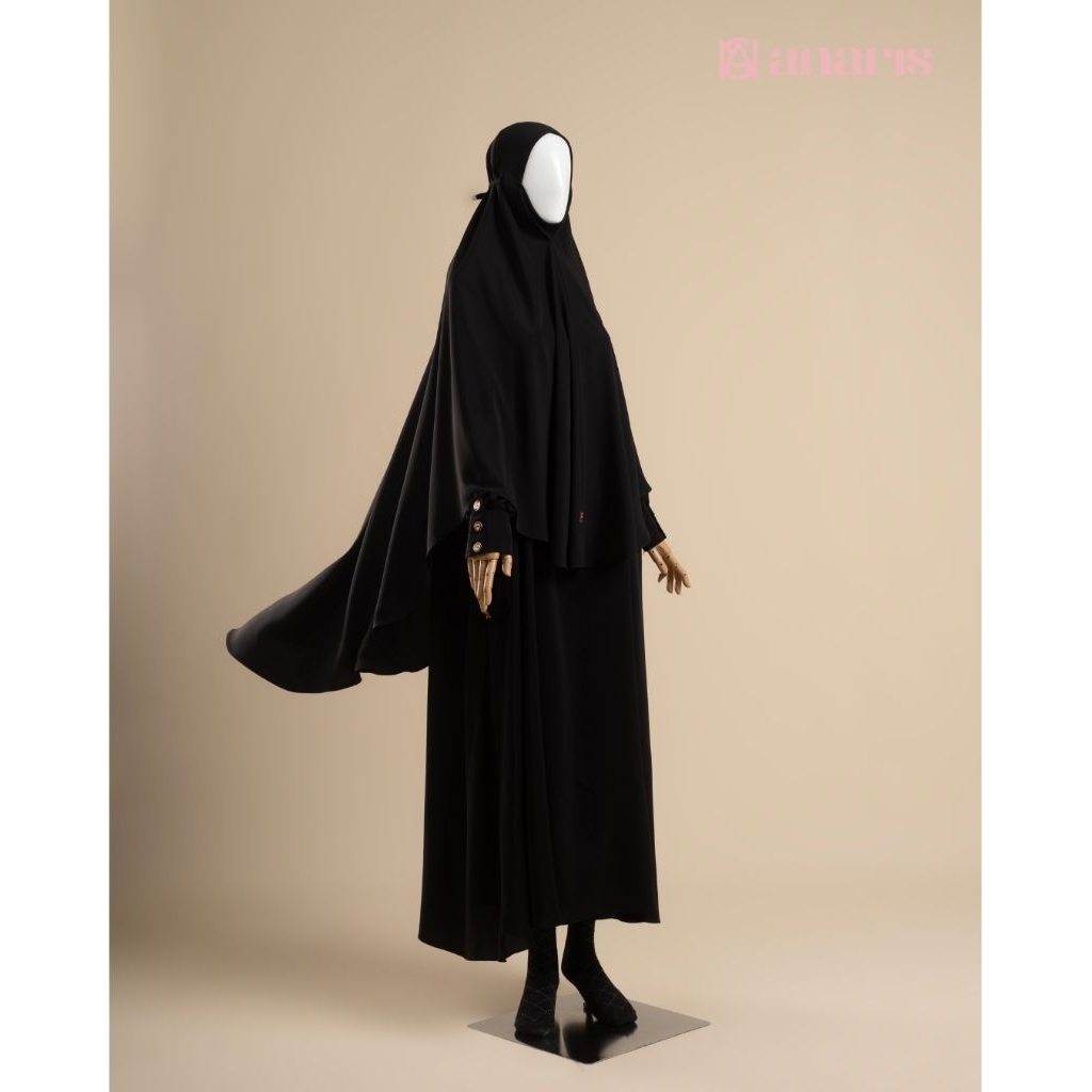 Yuna Abaya OneSet dress + Yuna Khimar (ABAYA DAN KHIMAR)