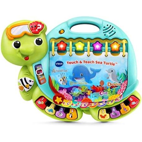 BEST SELLER VTech Touch and Teach Sea Turtle Interactive Learning Book, Green
