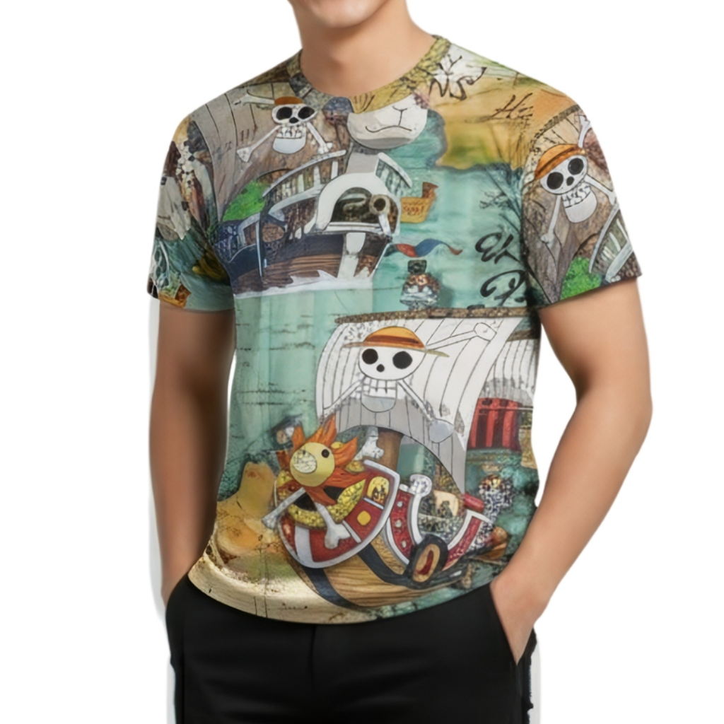 Kaos Fullprint Lengan Pendek – Going Merry Journey