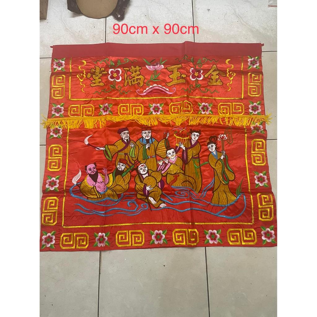 Kain tokwi towi taplak meja  to wi 8dewa 90 x 90cm