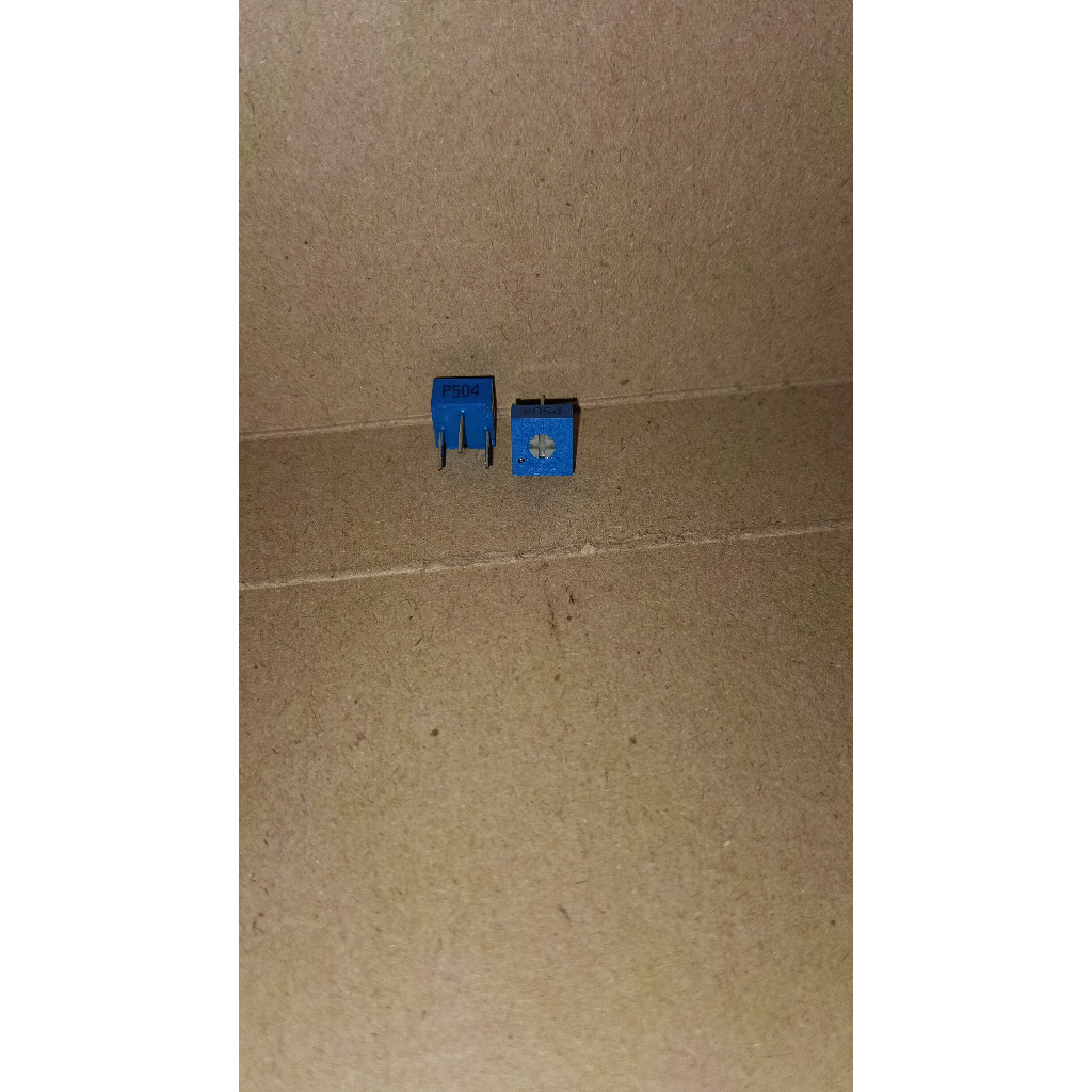 7948 trimpot vr singleturn single turn kecil 3362 p504 504 500k biru