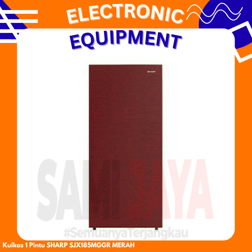 Kulkas 1 Pintu SHARP SJX185MGGR MERAH