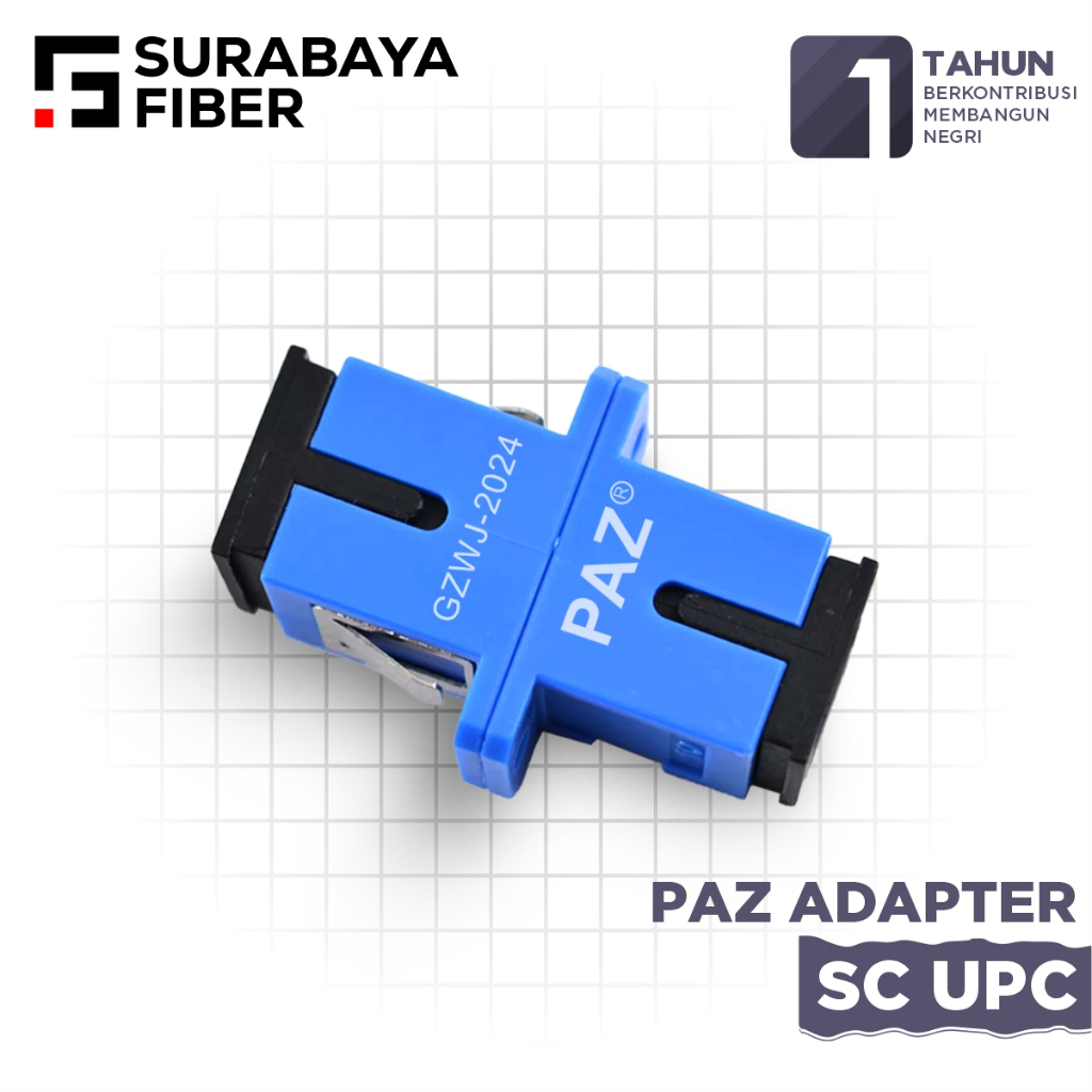 Barel Adaptor PAZ SC UPC untuk Sambungan Fiber Optik pada OTB atau ODC