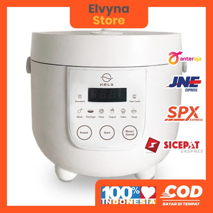 Kels 800 Ml Warner Rice Cooker Multifungsi