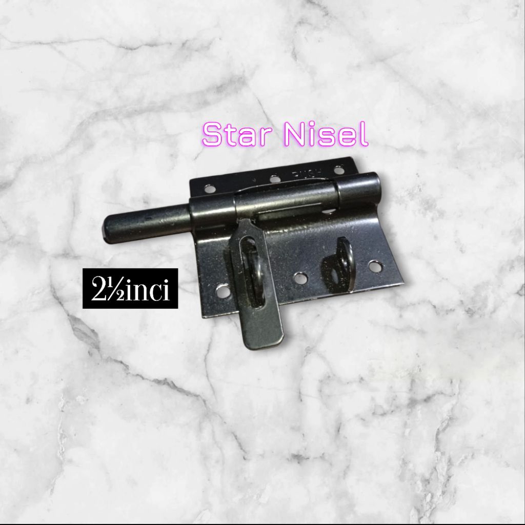 GTK Euro Hitam Tebal 3"-3½" Tempat Kunci Gembok