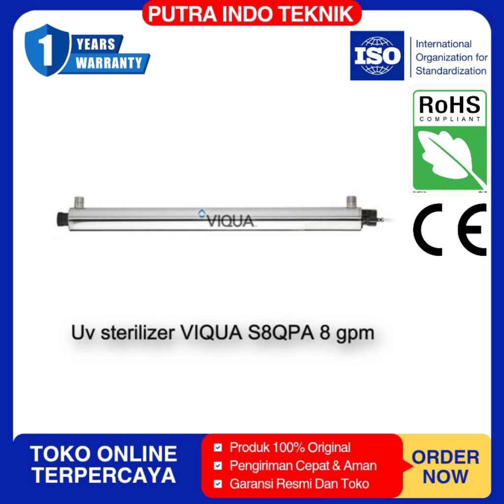 UV STERILIGHT-VIQUA S 8 QPA LAMPU UV STERILIGHT 8GPM