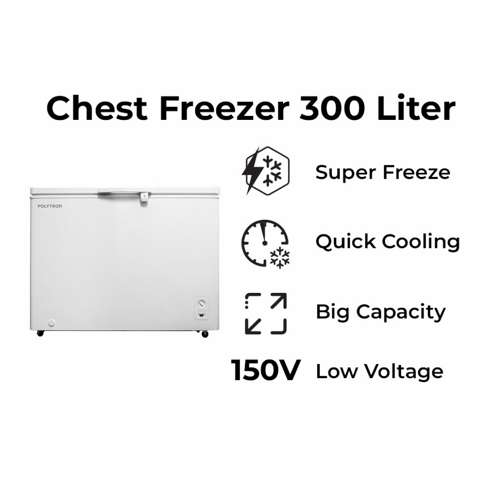 POLYTRON Chest Freezer BOx 300 Liter – PCF 318