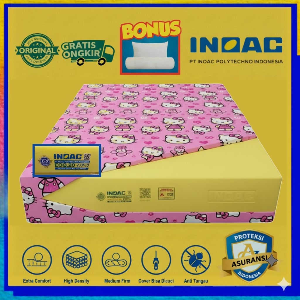 PROMO‼️KASUR BUSA INOAC EOQ D20 ASLI BONUS BANTAL&GULING ANTI KEMPES