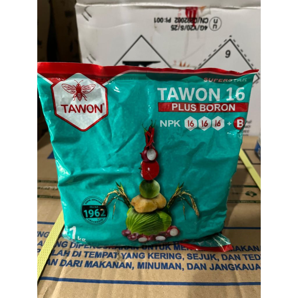 pupuk NPK Tawon "16" plus boron kemasan 1KG original pabrik