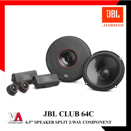 Speaker Split 2-Way Component System JBL CLUB 64C SQ for Sound Quality Car Audio Mobil 6.5 Inch Mid 