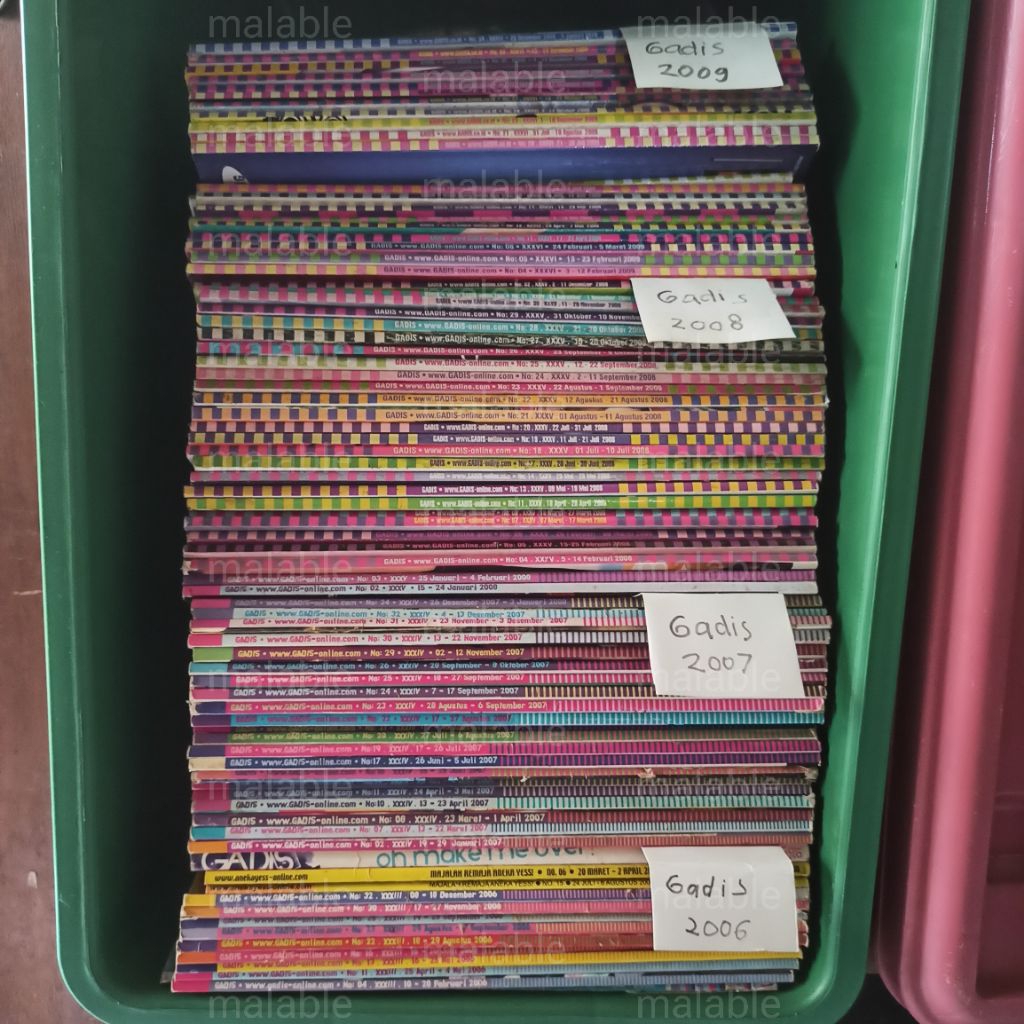 Preloved Majalah Gadis 2006 / 2007 / 2008