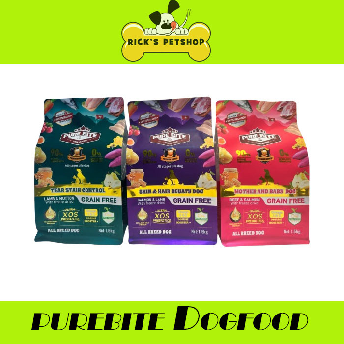 PUREBITE GRAIN FREE DOG FOOD 1.5KG Dogfood Grain Free terbaik All Varian