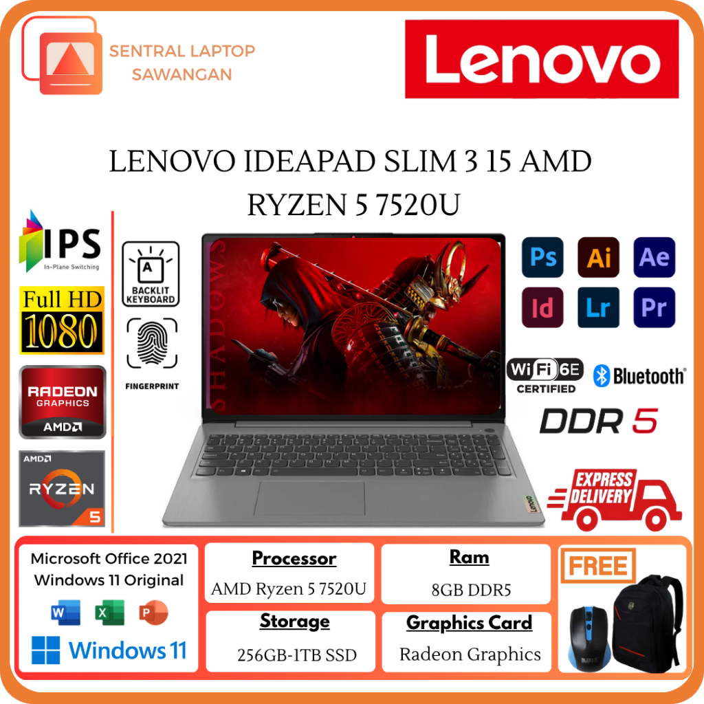 Jual Lenovo Ideapad Slim Ryzen Terlengkap Harga Terbaru