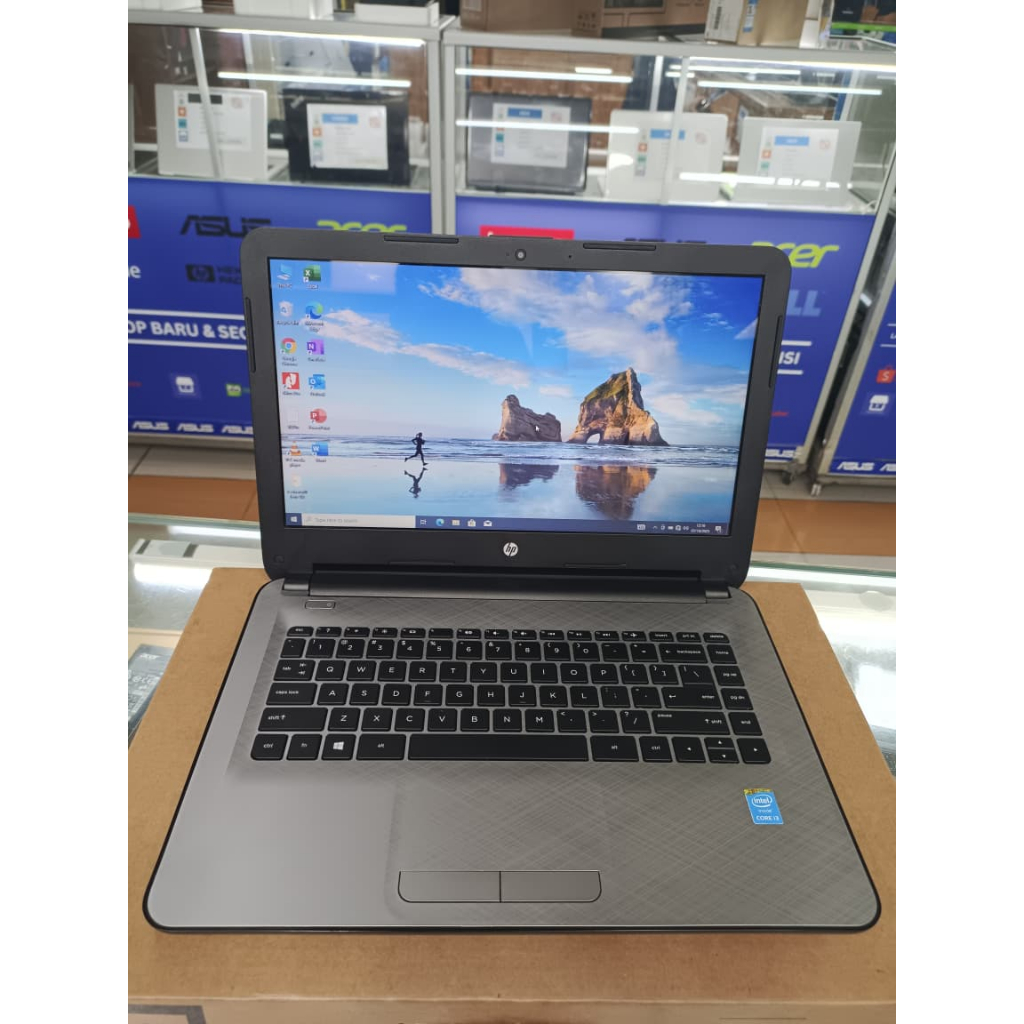 Laptop Hp 14-ac186TU Core i3-5005U Gen 5 Ram 4gb SSD 128Gb Mulus Siap Pakai