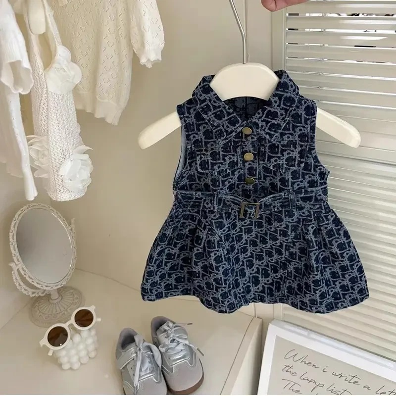 E158 DIOR DRESS /DRESS ANAK MOTIF DIOR/MOTIF MEWAH