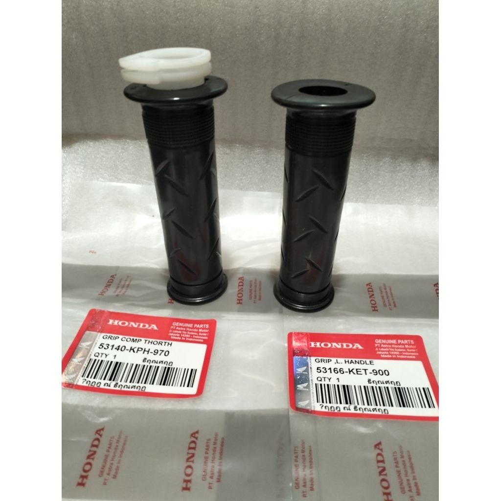 handgrip stang set -53140-KPH-880-53166-KET-900- Supra x125 kharisma -1 lobang ori