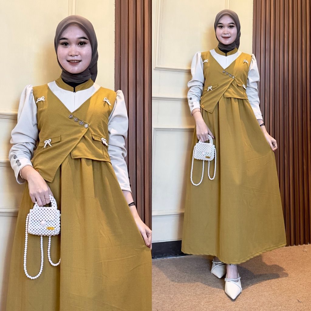 Gamis NAZWA Dress Busui Gamis Remaja Wanita Kekinian