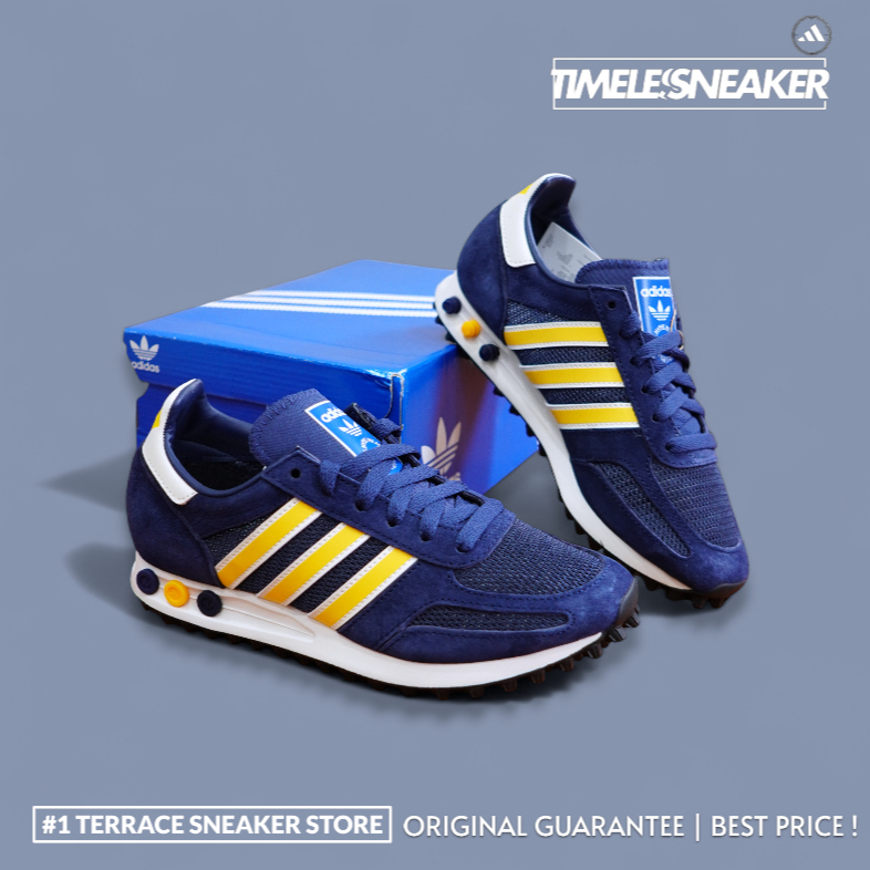 ADIDAS ORIGINAL LA TRAINER #ID4632 NAVY/YELLOW