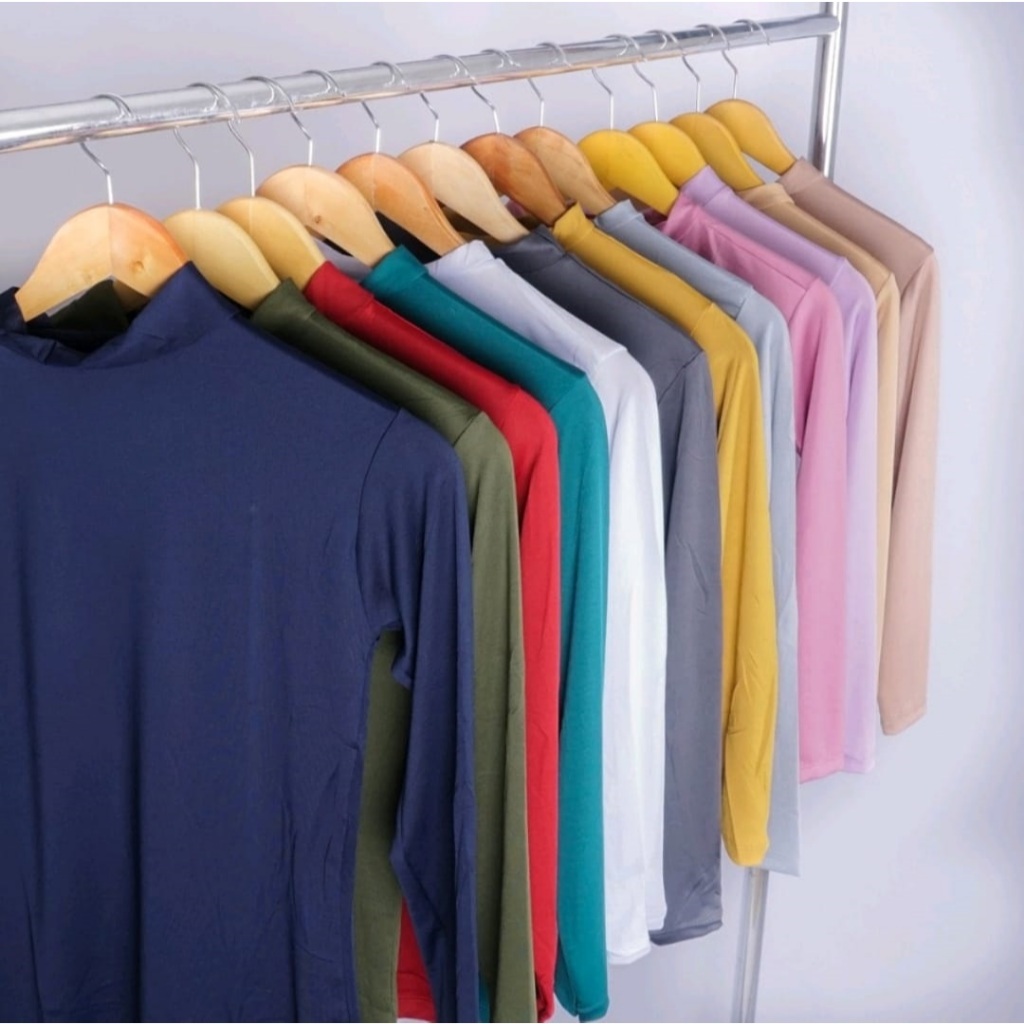 Manset Baju Wanita - Kaos Inner Manset Baju - Kaos Panjang - Inner Polos