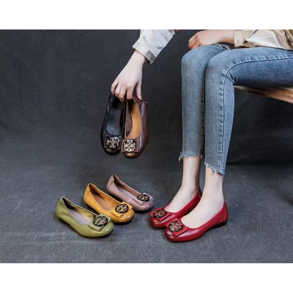 GRADE A / 799 / SEPATU WANITA / KULIT SAPI / FLATSHOES / IMPORT