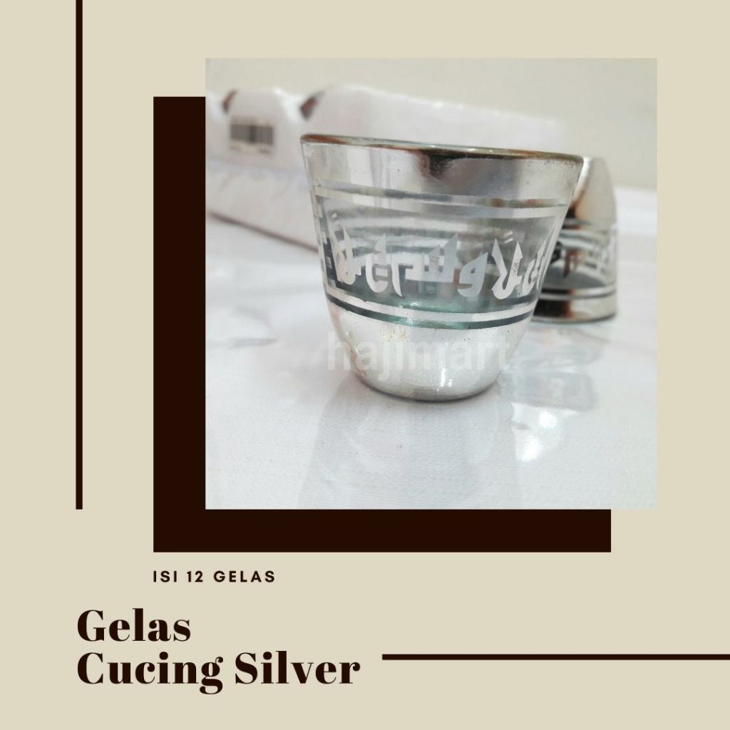 GELAS CUCING PERAK / GELAS ZAMZAM PERAK