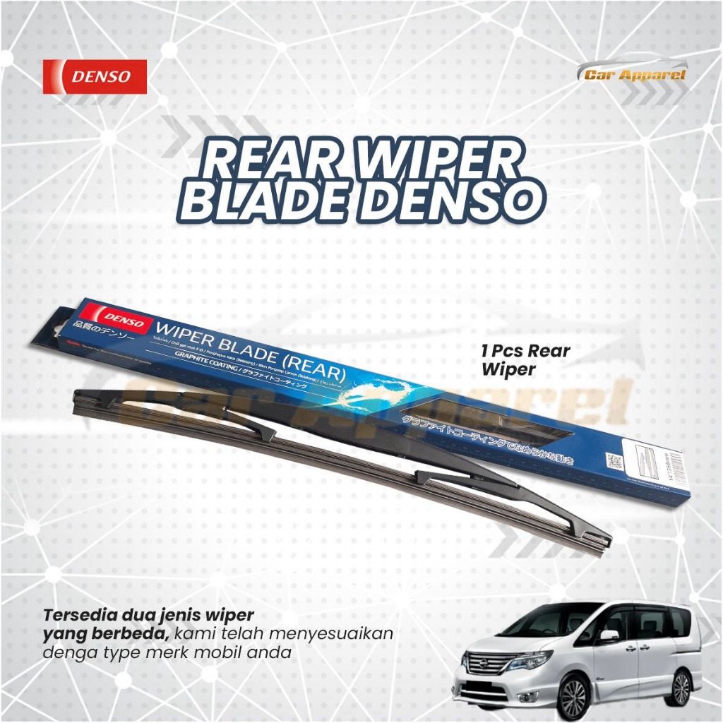 Denso DRA Rear Wiper Serena C25 C26 C27 2013-2021 DRA 14 inch Wiper Belakang