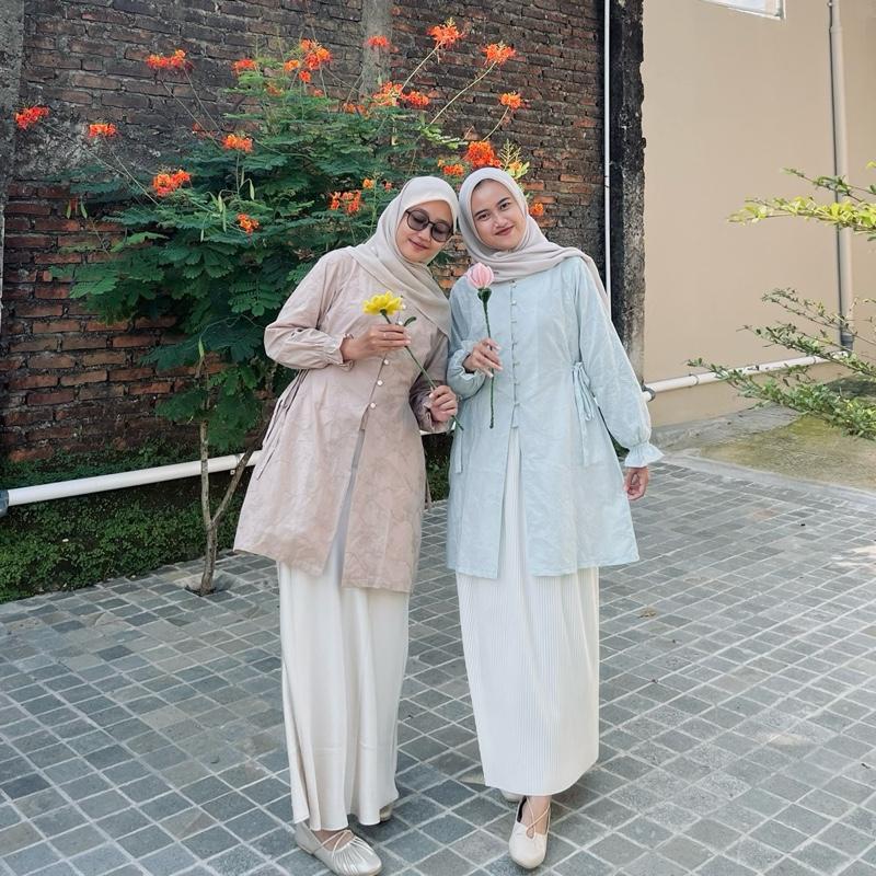 FYLA Tunik Vest Bordir Motif Etnik Aesthetic Cardigan etnik katun Kardigan bordir