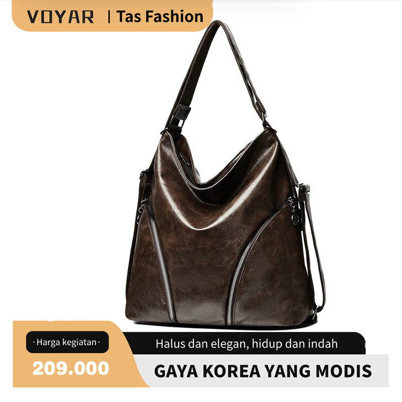 VAYOR Tas Selempang Wanita Tas Totebag Wanita Tas Slingbag Multifungsi Tas Totebag Kulit Asli