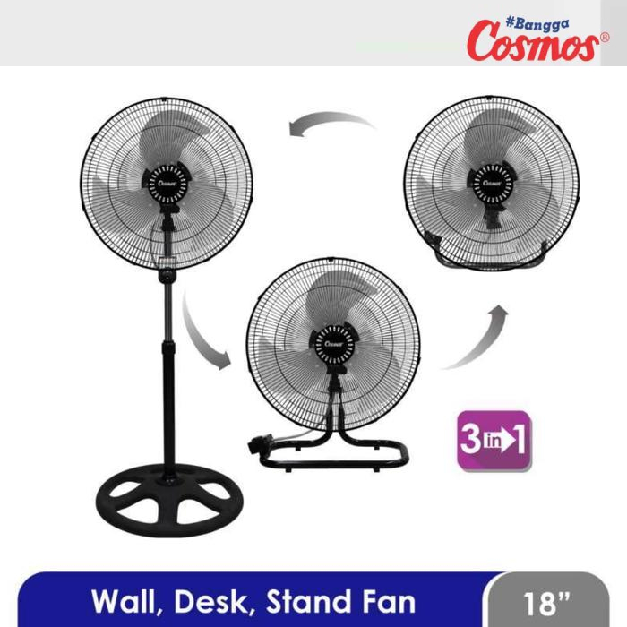 Kipas Angin Cosmos SBF1802 3IN1 Besi Wadesta 18 Inch / Kipas Cosmos SBF-1802 18" Cosmos SBF 1802
