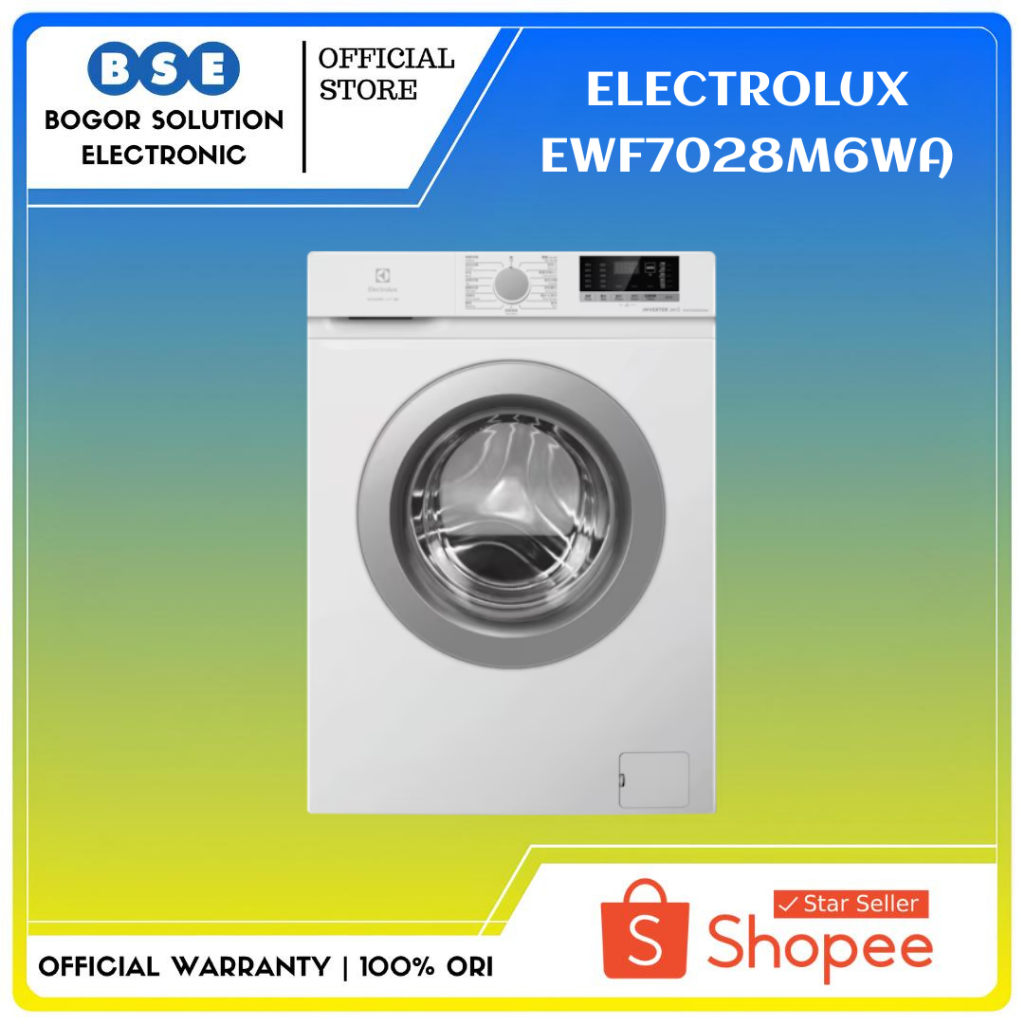 Electrolux EWF7028 Mesin Cuci Front Loading 7kg Putih Eco Inverter