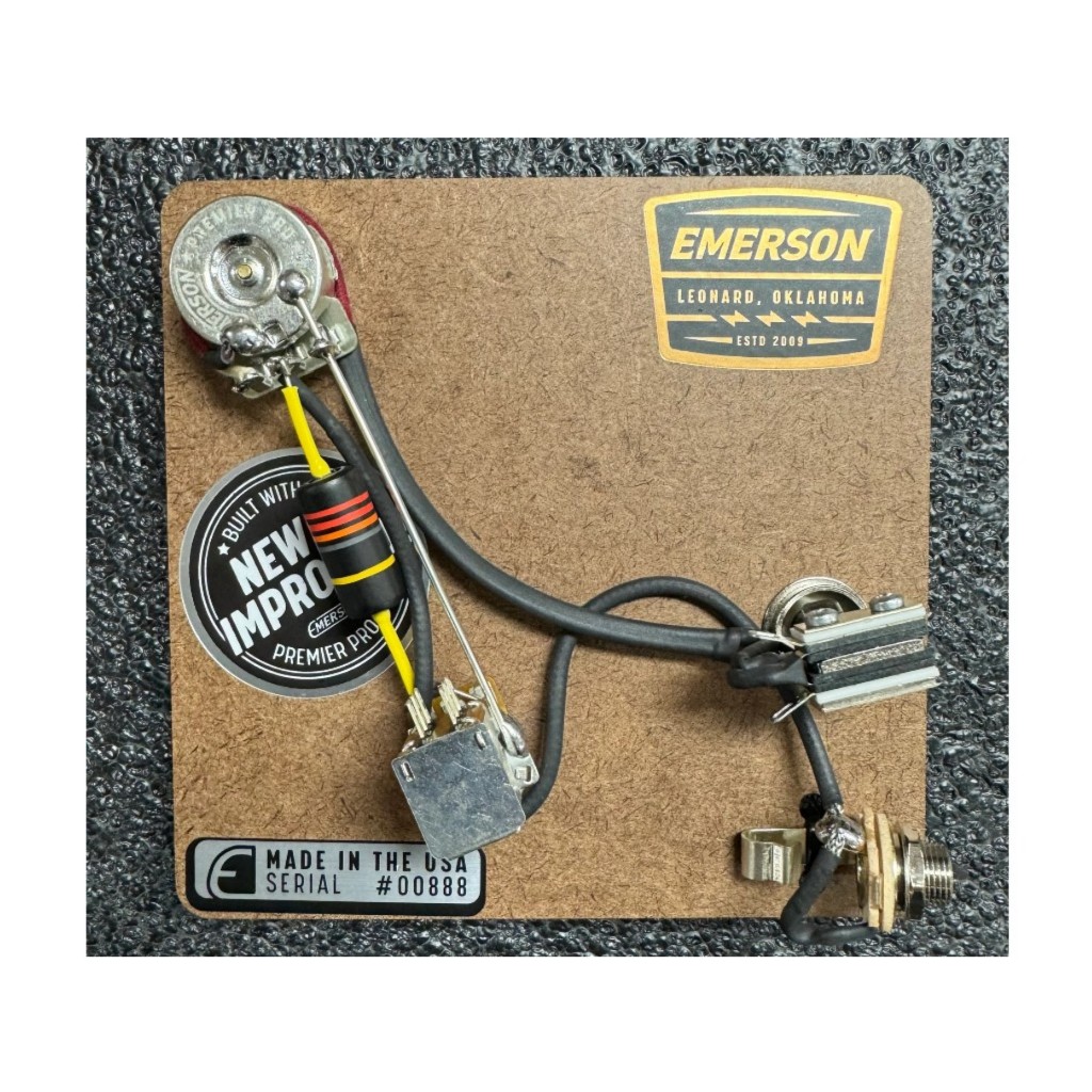 wiring gitar emerson model PRS 2 knob with pushpull prewired original