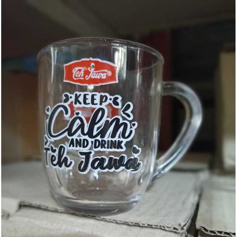 Gelas teh Jawa 6 pcs free bubble warp