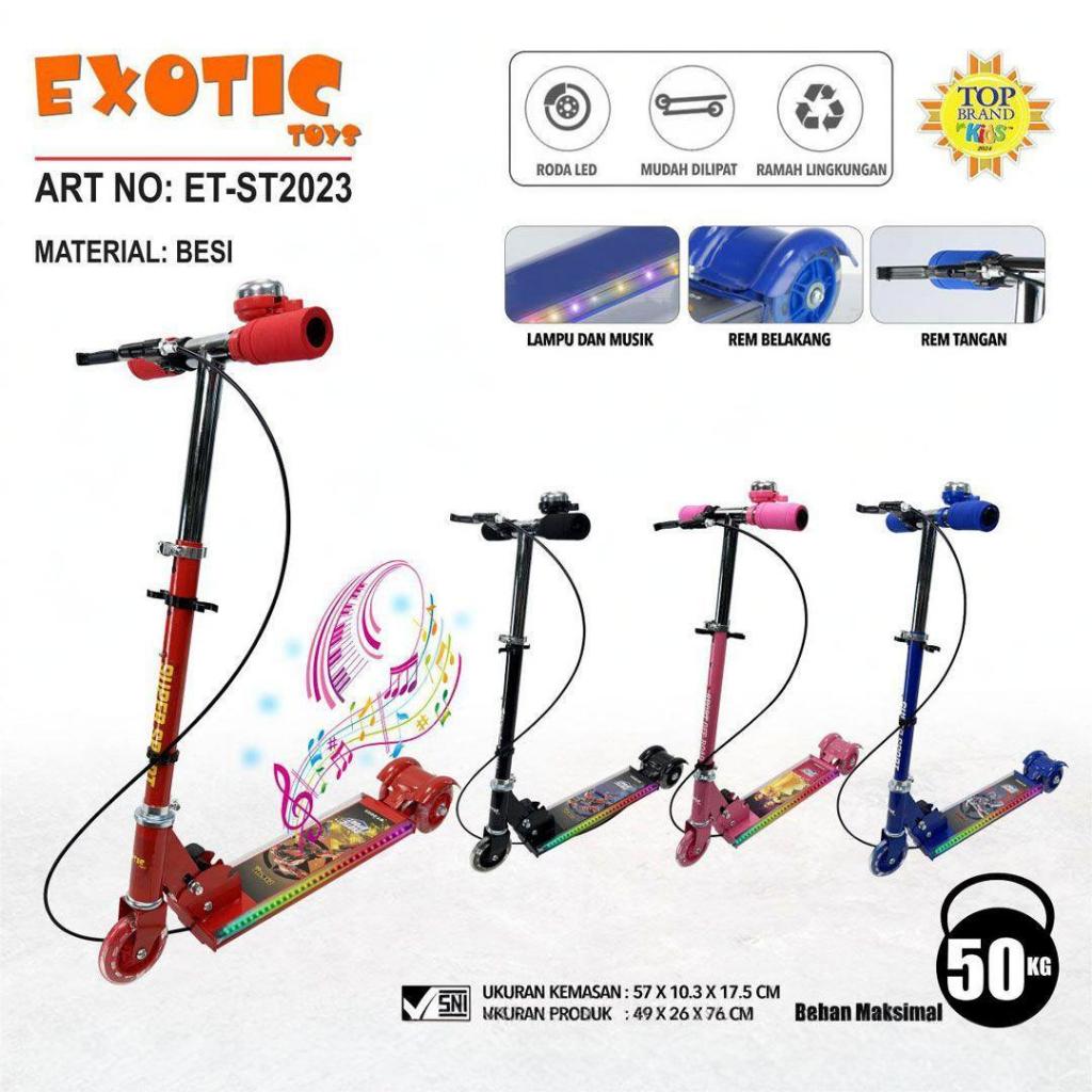 Exotic Scooter ET-ST2023 / Mainan Skuter Anak/ Exotic Skuter Anak ST-2023
