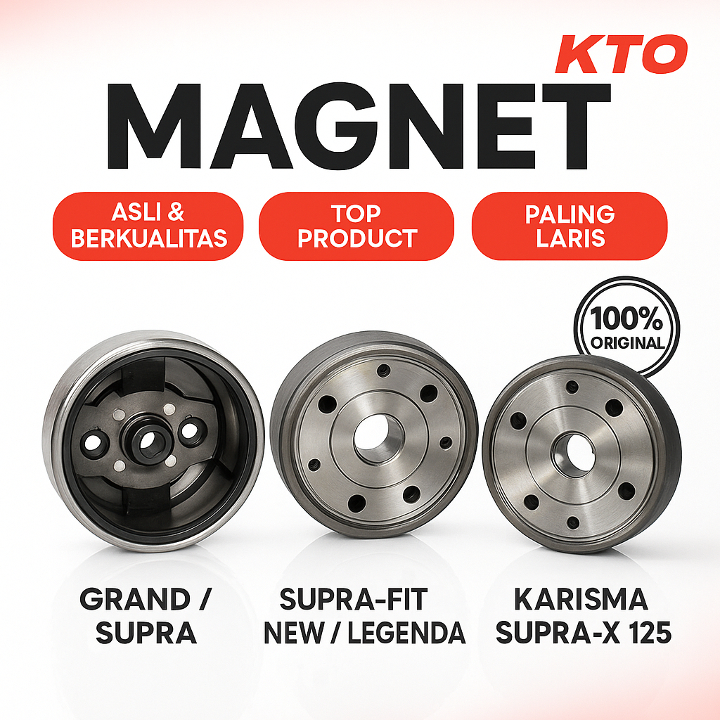 KTO MAGNET MAGNIT FLYWHEEL ASSY GRAND/SUPRA RX-K SUPRA-FIT NEW SUPRA X125/KHARISMA BEST QUALITY ORI
