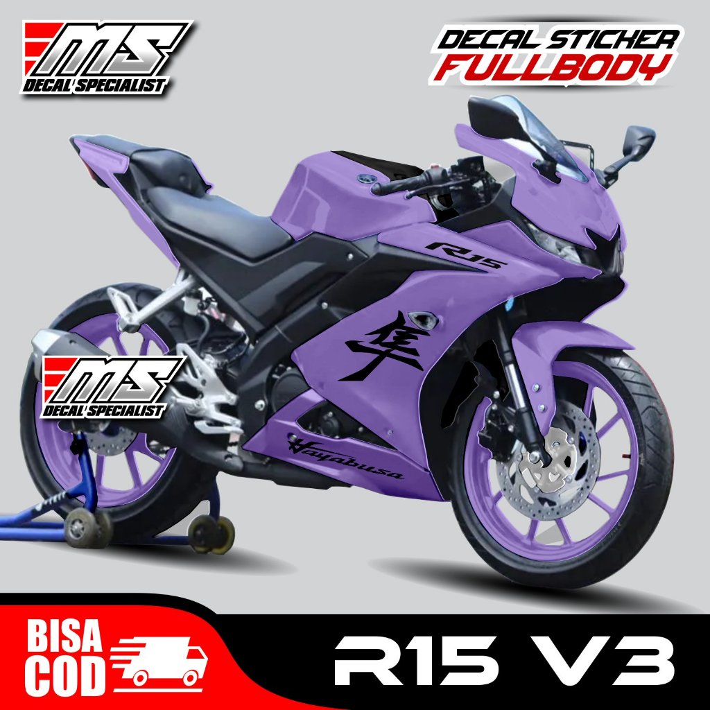 Decal stiker full body Yamaha R15 V3 terbaru - full ,modifikasi