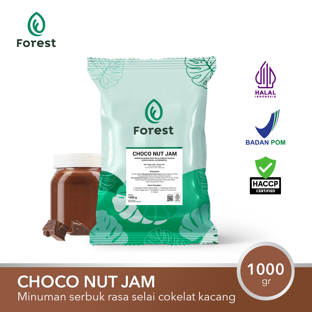 Bubuk Minuman Coklat CHOCO NUTELLA Powder 1000 gr - FOREST