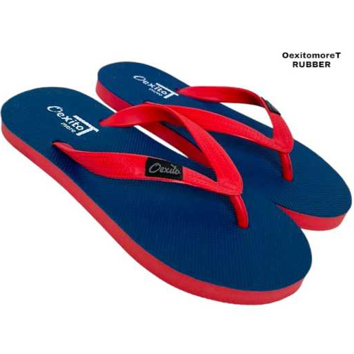 SANDAL OEXITOMORET SANDAL JAPIT RUBBER ANAK DAN DEWASA COWOK CEWEK NAVY MERAH