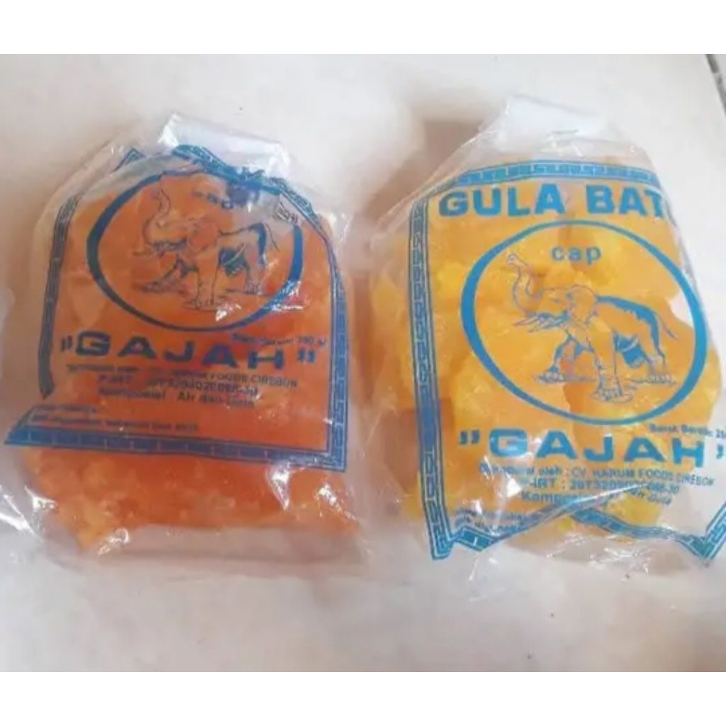 Gula Batu Cap Gajah Khas Cirebon Isi -+ 1 KG