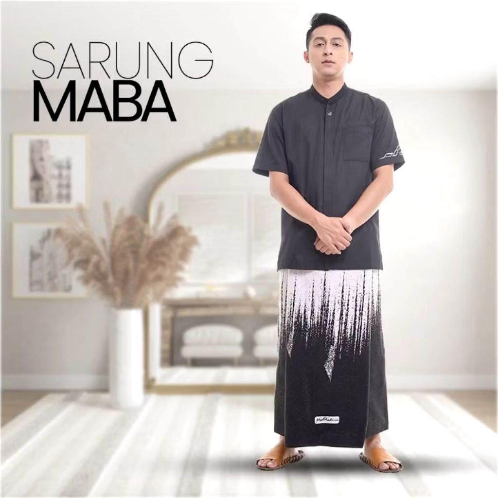 Rabbani-Sarung Maba Palestine Hitam putih
