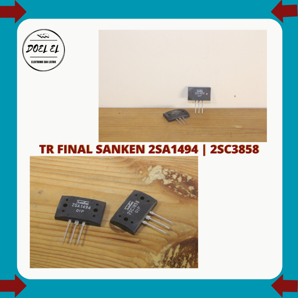TR FINAL SANKEN 2SA1494 2SC3858 ORIGINAL