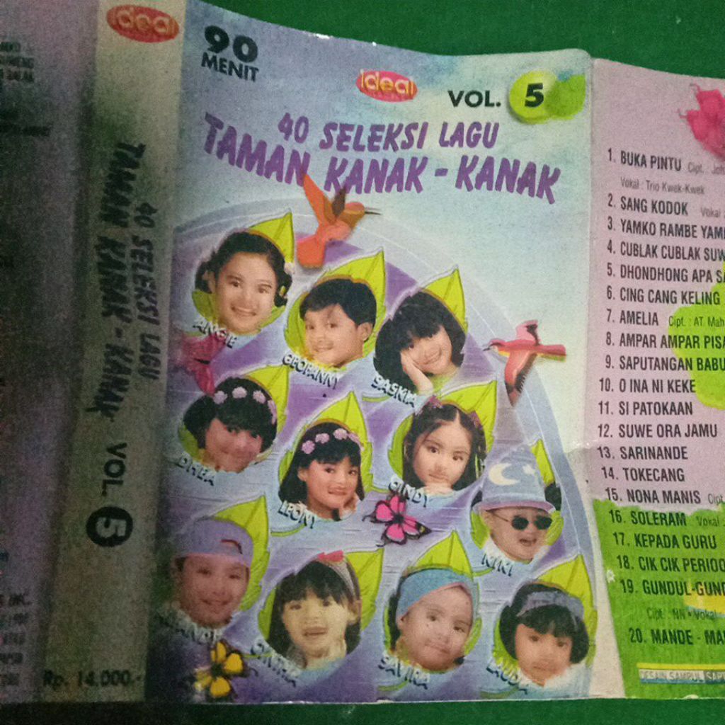 kaset pita 40 seleksi lagu taman kanak kanak AA38