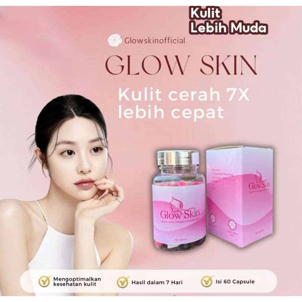 WHITENING Memutihkan Kulit GLOW SKIN CAPSULE | MEMUTIHKAN LEBIH CERAH