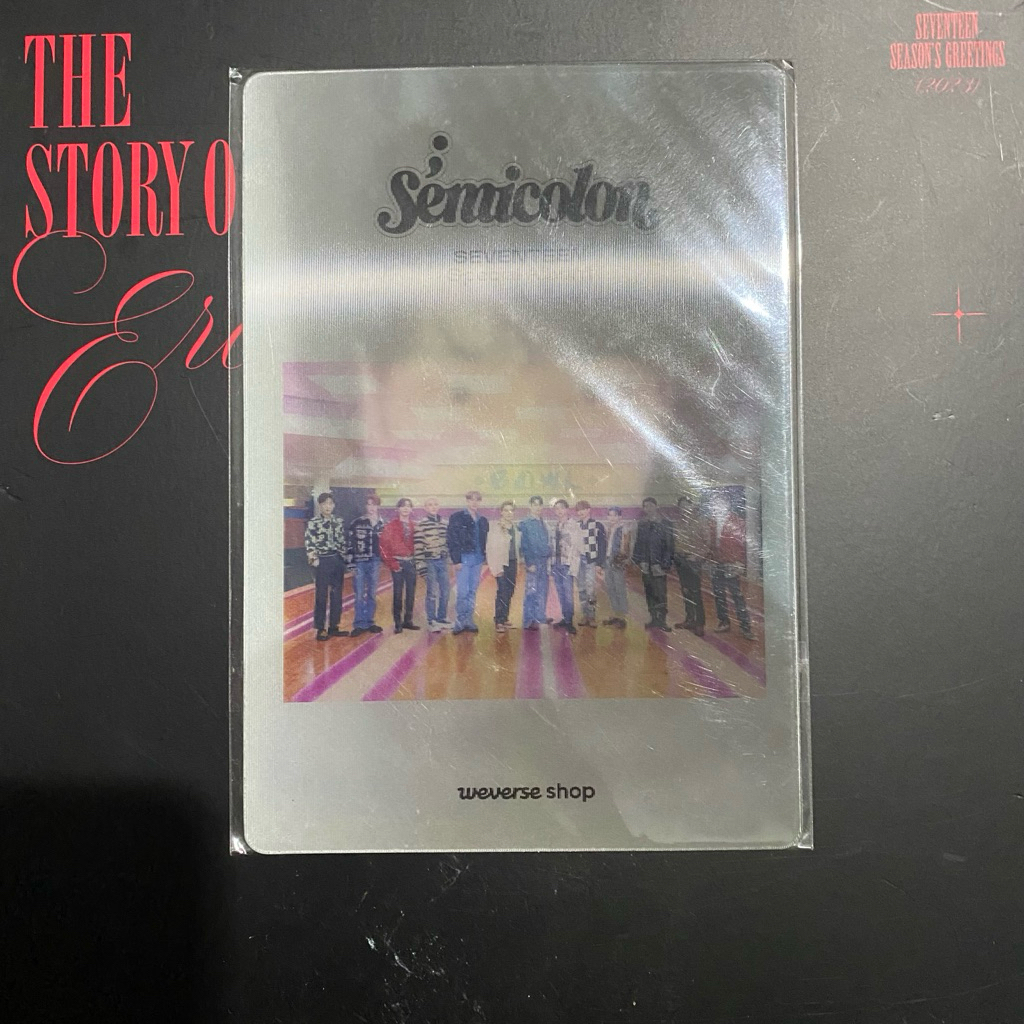 SEVENTEEN - Wonwoo Semicolon Weverse Benefit Lenticular Card