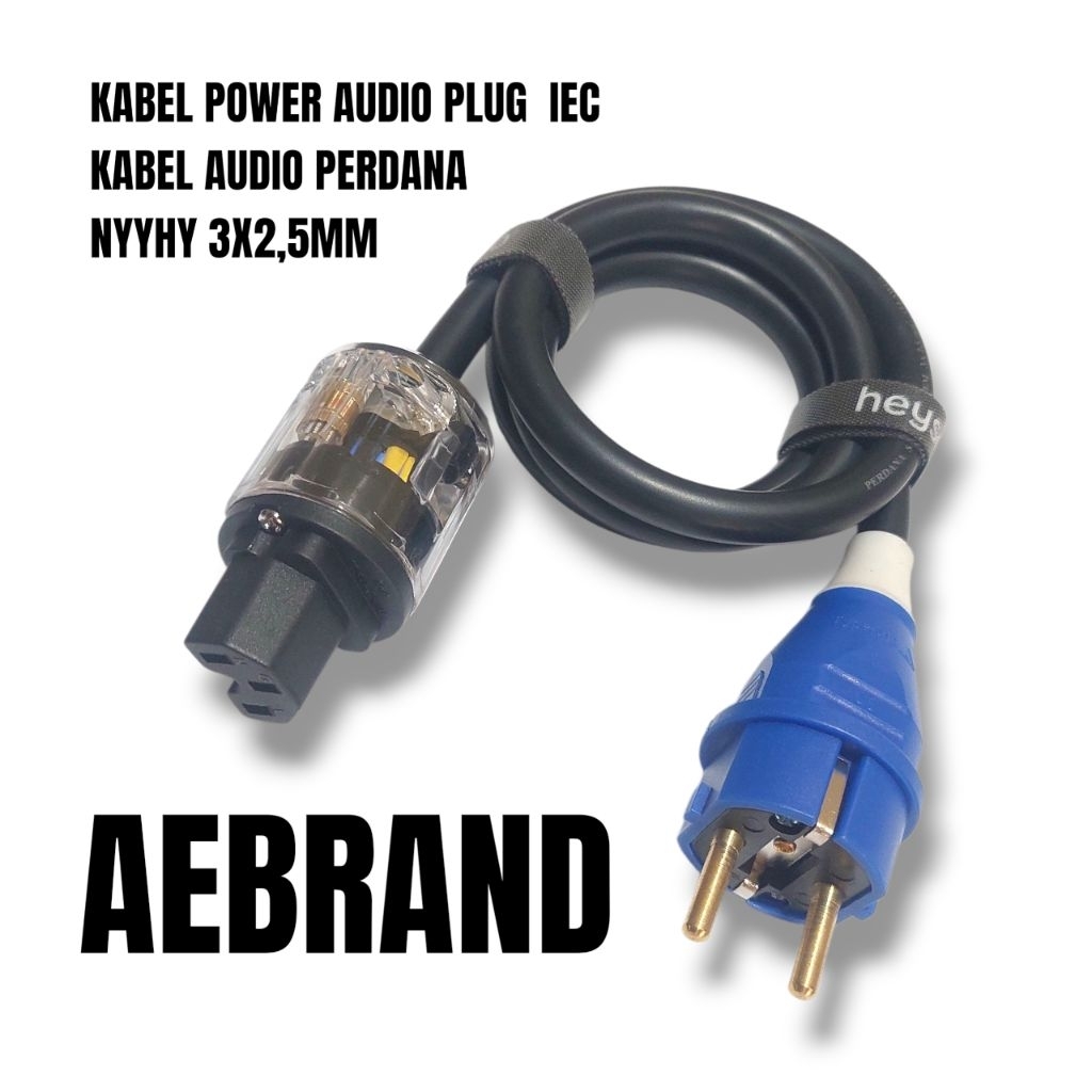 AEBDG KABEL POWER AUDIO PLUG PERDANA 3X2,5MM SNI AUDIO SOUNDSYSTEM C029 - KABEL POWER BUILT UP AMPLI