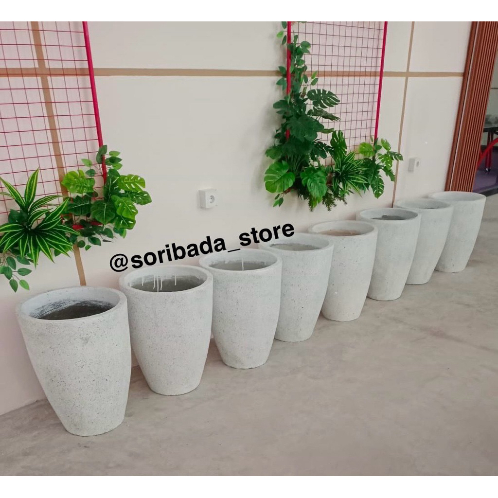 Pot Bunga Mewah dan Keren | Pot Bunga Batu | Dekorasi Taman | Pot Bunga Unik