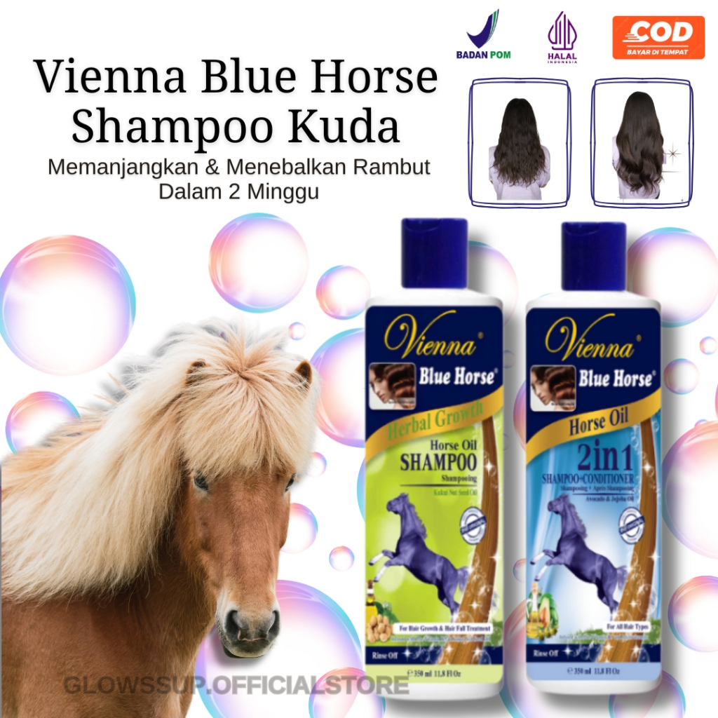 VIENNA SHAMPO + CONDITIONER 2IN1 BPOM PENUMBUH RAMBUT CEPAT SAMPO KUDA PENUMBUH RAMBUT BOTAK