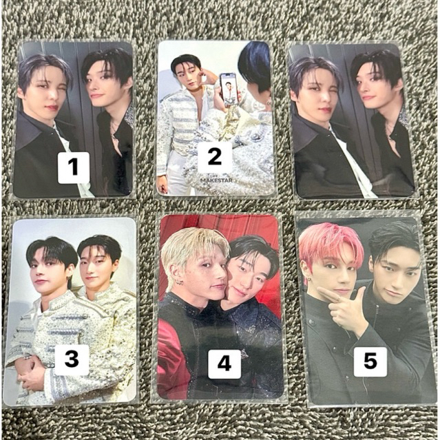 photocard unit woosan & yungi ateez official