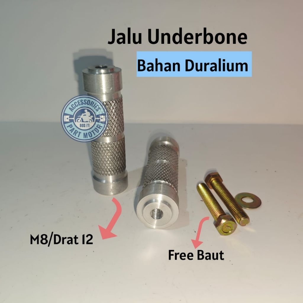 Jalu Footstep Underbone Universal Drat 12 Duralium Free baut