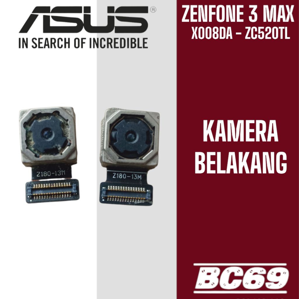 Kamera Belakang Asus Zenfone 3 Max X008DA ZC520TL